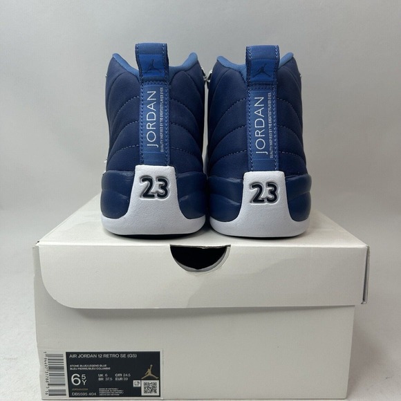 Nike Air Jordan 12 Retro SE GS “Indigo/Legend Blue” DB5595-404 6.5Y/Women’s 8 - Picture 4 of 5